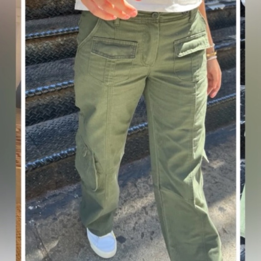 Brandy 🩷 Melville Kim Pants ~ Green Cargo